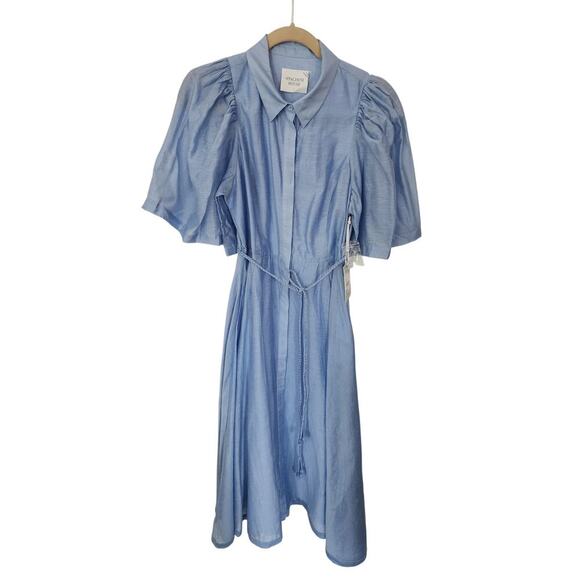 Hyacinth House Powder Blue Cindy Midi Dress Sz S - Picture 5 of 8